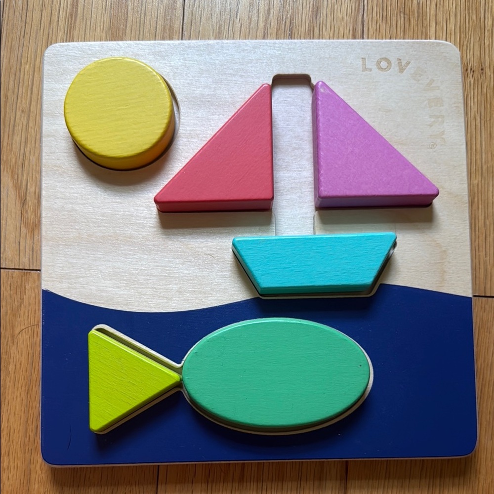 Lovevery Double-sided Sunny Day puzzle (missing 1 piece stick)